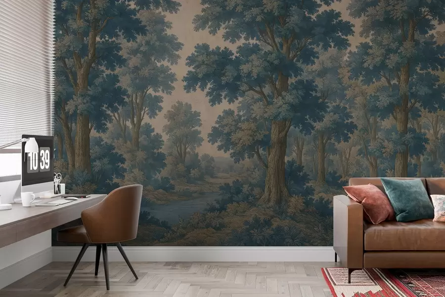 Fototapeedid Moodne pilt metsa grunge stiilis w03822