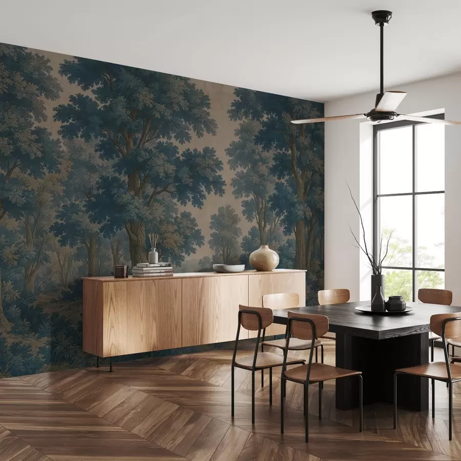 Fototapeedid Moodne pilt metsa grunge stiilis w03822