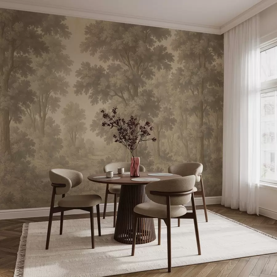 Fototapeedid Moodne pilt metsa grunge stiilis w03822v2