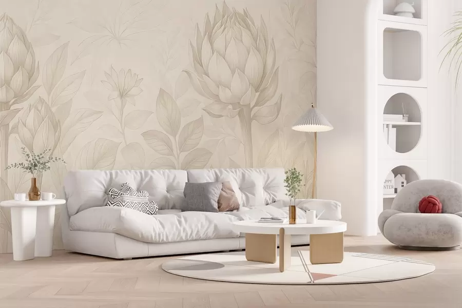 Fototapeedid Õrn bukett erinevatest taimedest w03825