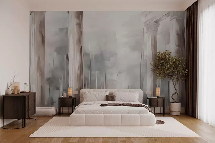 Fototapeedid Abstraktsed veerud maali imitatsioon w03844v1