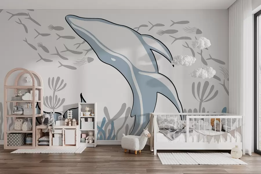 Fototapeedid Vaal kalade ja merevetikate seas w03853v1