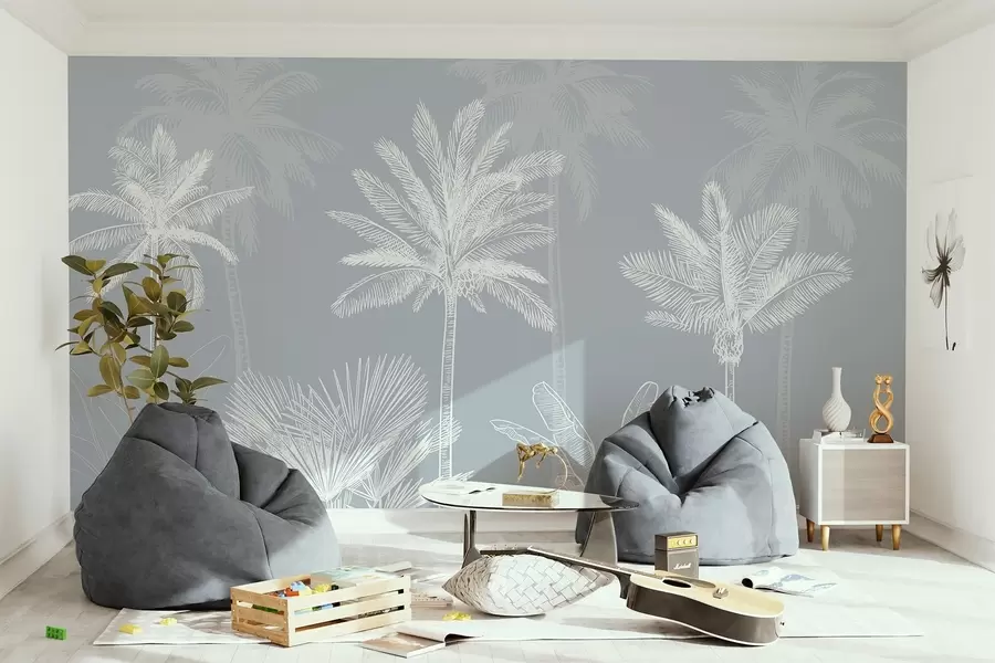 Fototapeedid Valged palmid w03831v1