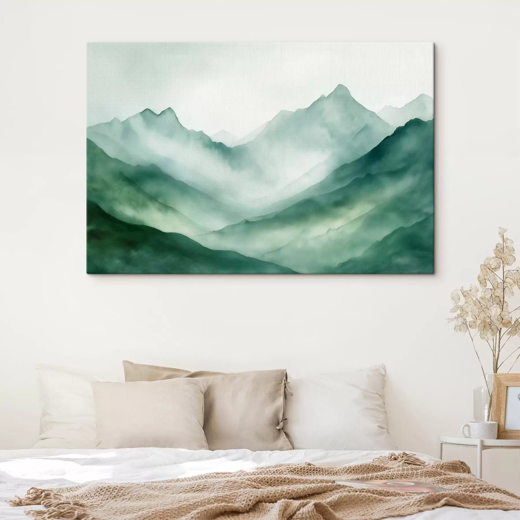 Fototapeedid Mäed rohelistes toonides s44168