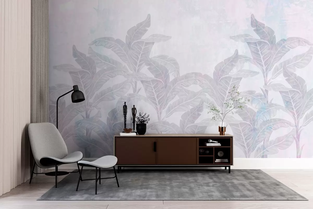 Fototapeedid palmipuud tekstuurses retrohõngulises stiilis w03768