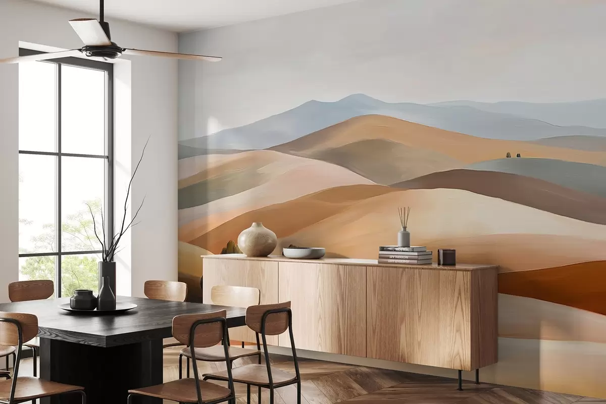 Fototapeedid Puudega maastikud, Toscana, looduslikud värvid, õlistiil w03880