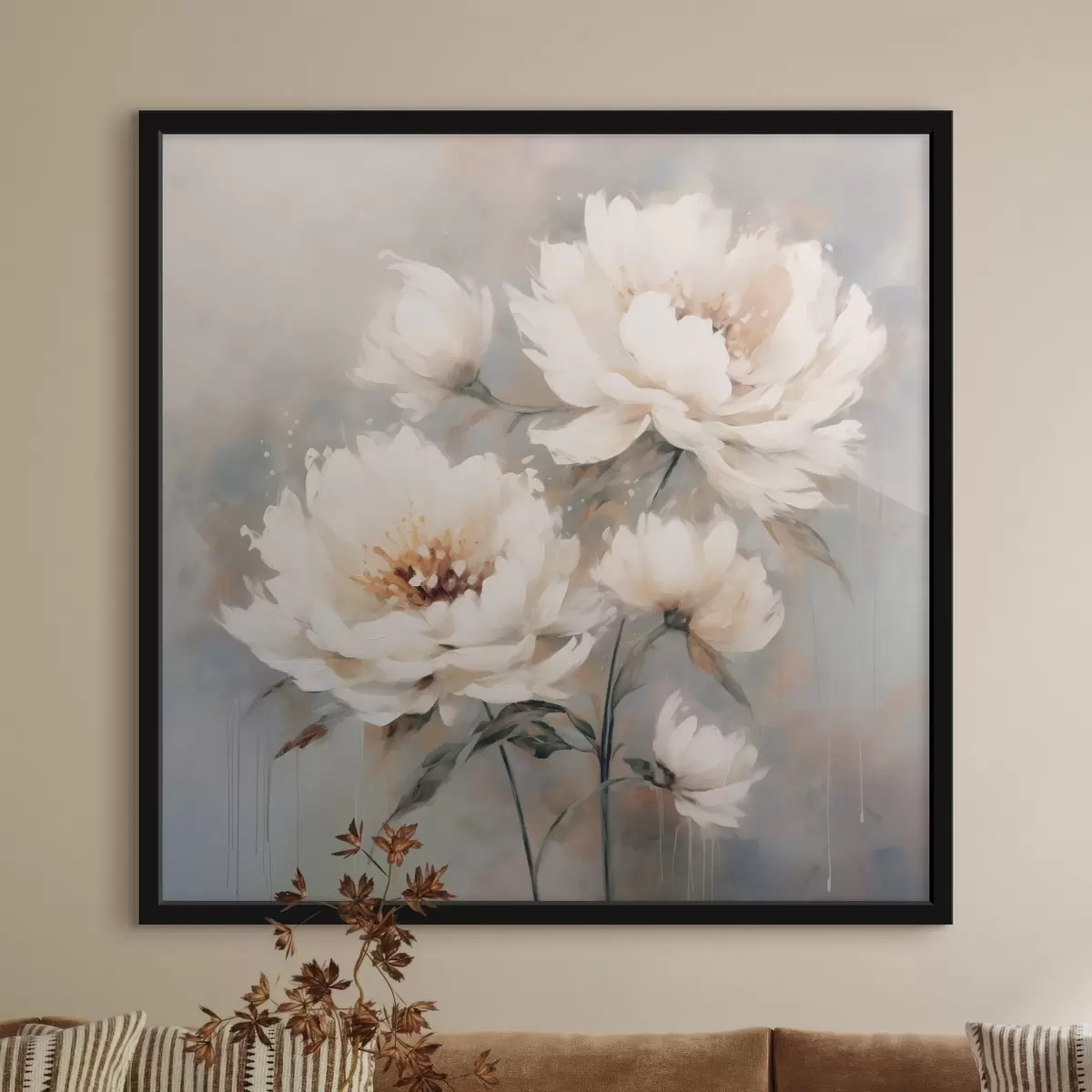 Plakat Õhulised ploomid pastelsetes toonides f43898