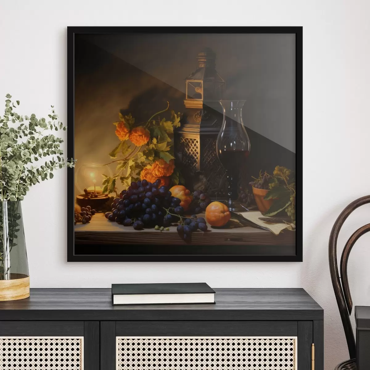 Plakat Õhtune vaatepilt klassikalises maalimisstiilis f43900