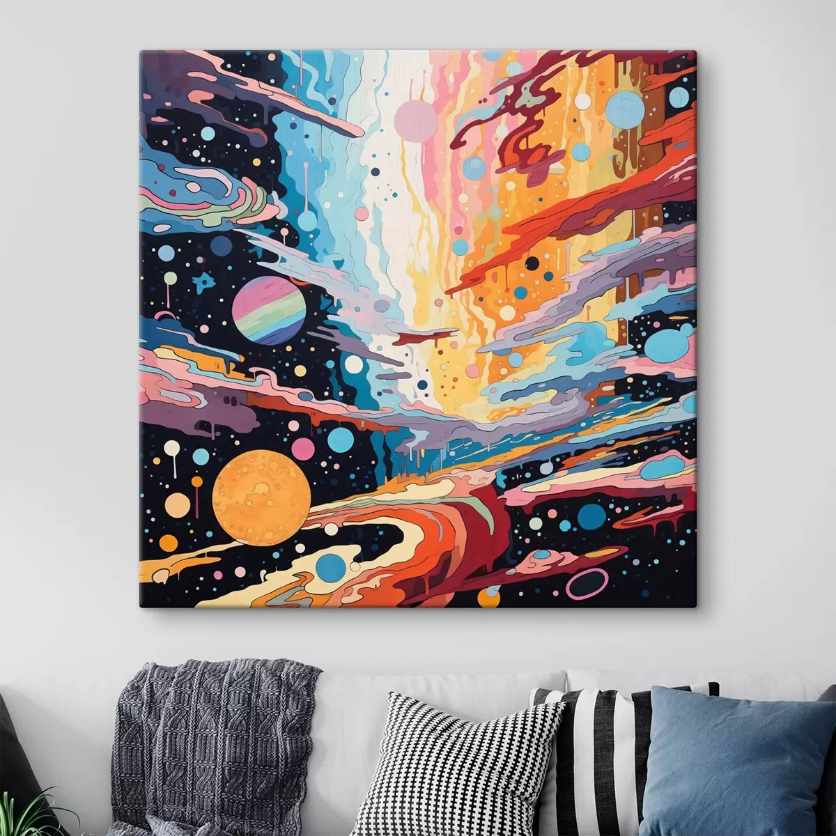 Pilt Universum liikumises abstraktse maali stiilis s44238