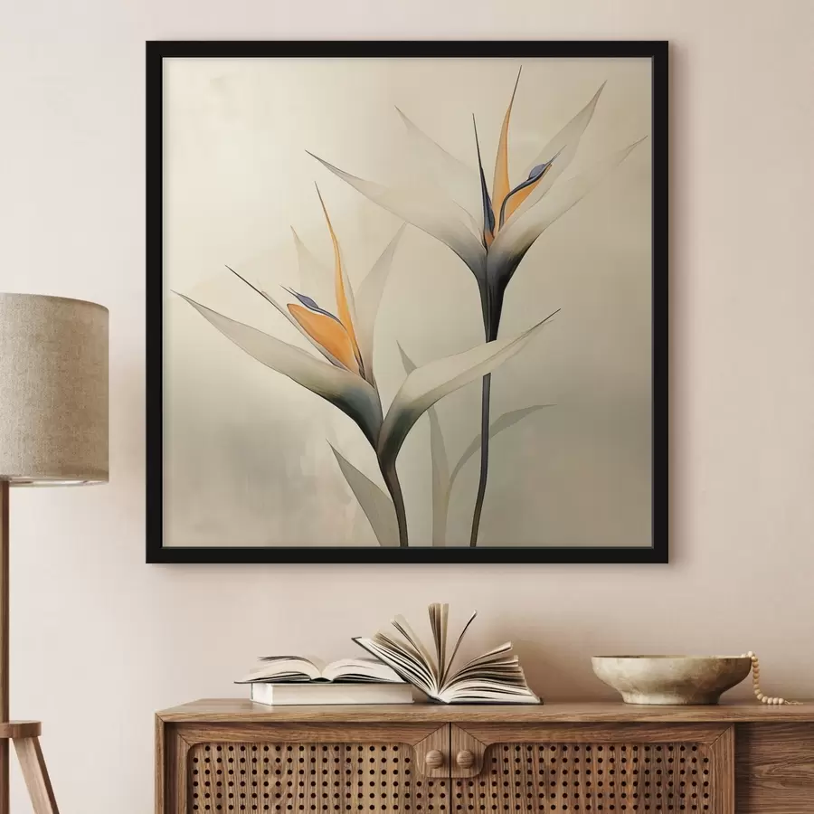 Fototapeedid Ebatavalised ja elegantsed lilled f44243