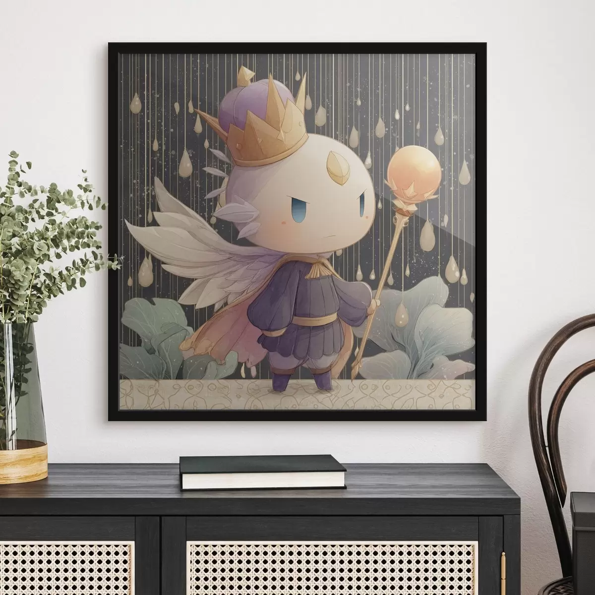 Plakat Salapärane kuningas vihma all f44244