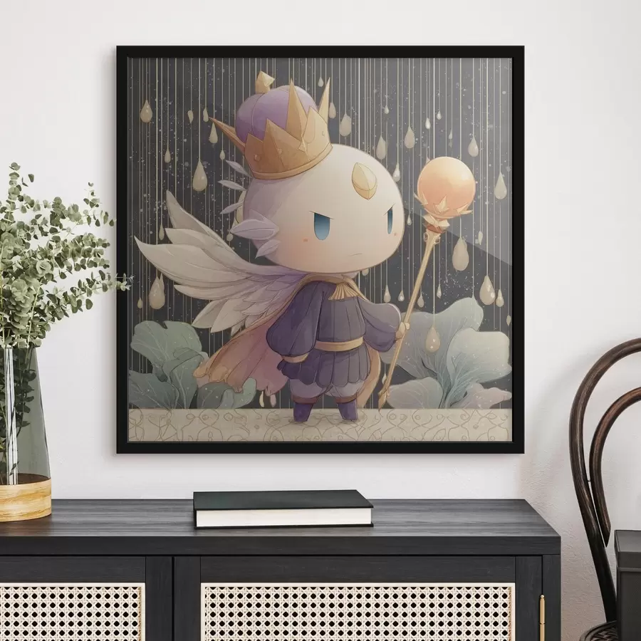 Fototapeedid Salapärane kuningas vihma all f44244