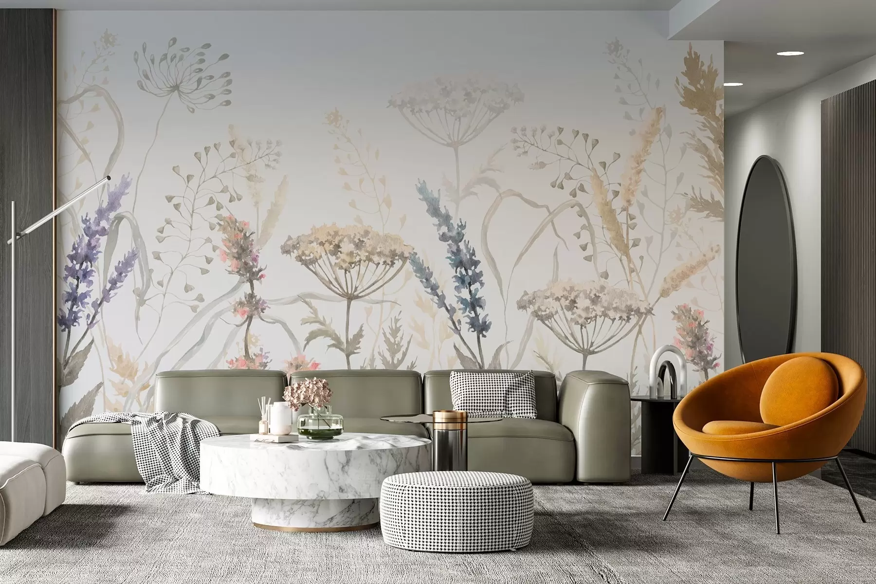 Fototapeedid Metsikud lilled ja maitsetaimed w03897