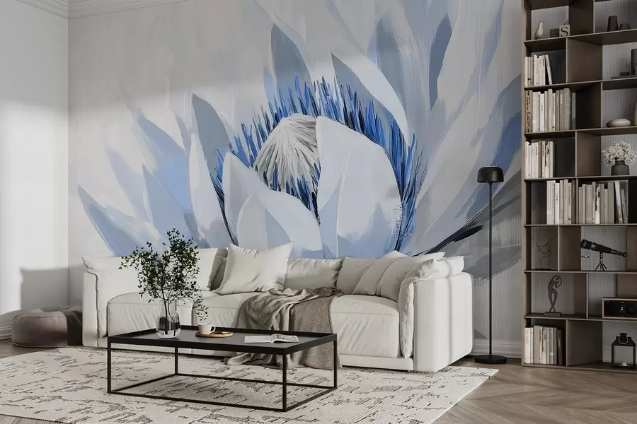 Fototapeedid Suur abstraktne lill akrüül w09066v1