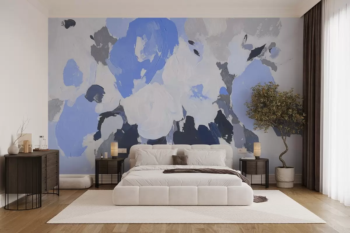 Fototapeedid Abstraktne akrüül lilled w09070v2