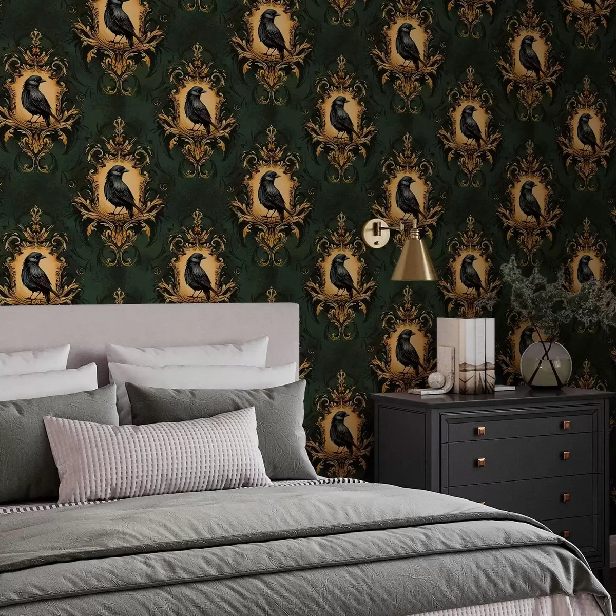 Tapeet Vares rohelisel taustal raamis a00105