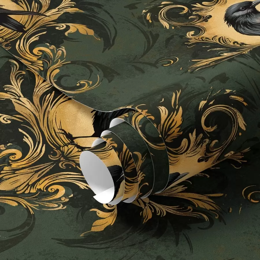 Fototapeedid Vares rohelisel taustal raamis a00105