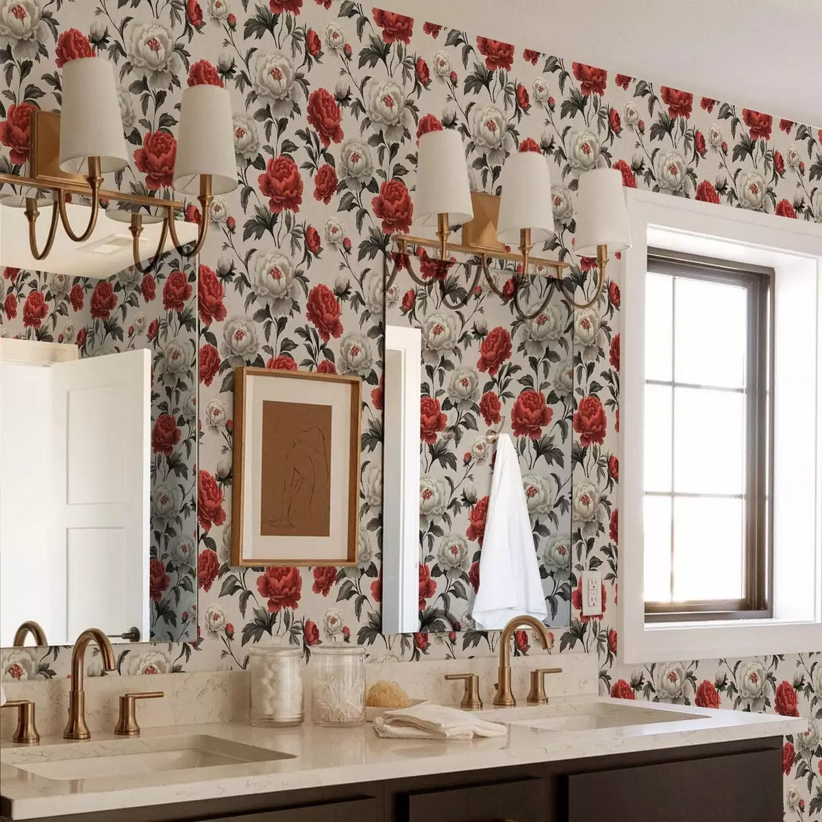 Tapeet Ploomid retro stiilis beežil taustal a00107