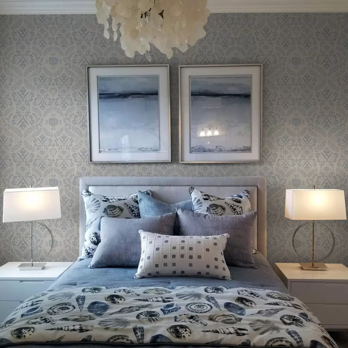 Tapeet Sinised mustrid a00113