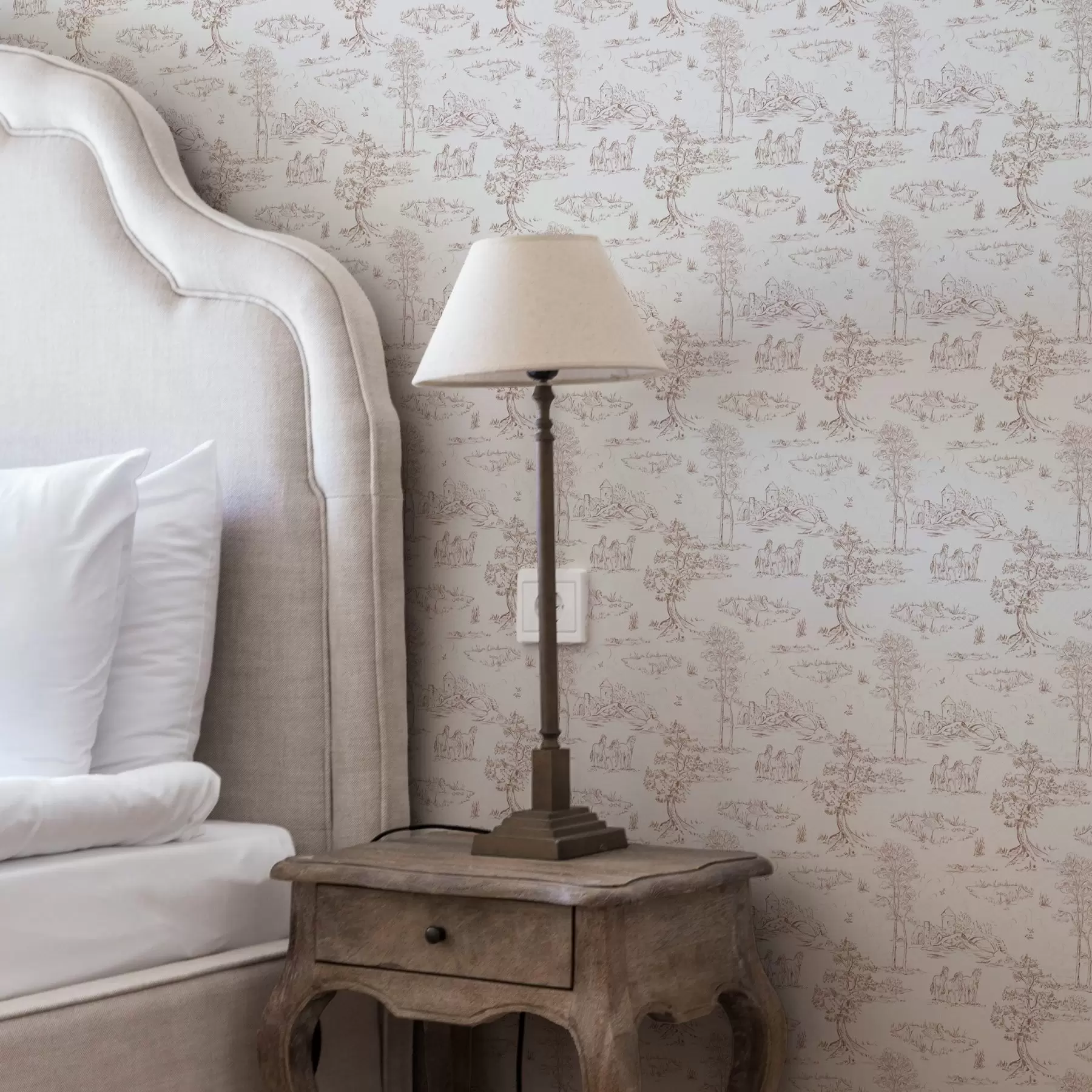 Fototapeedid Maakera koos lossi ja hobustega a00133