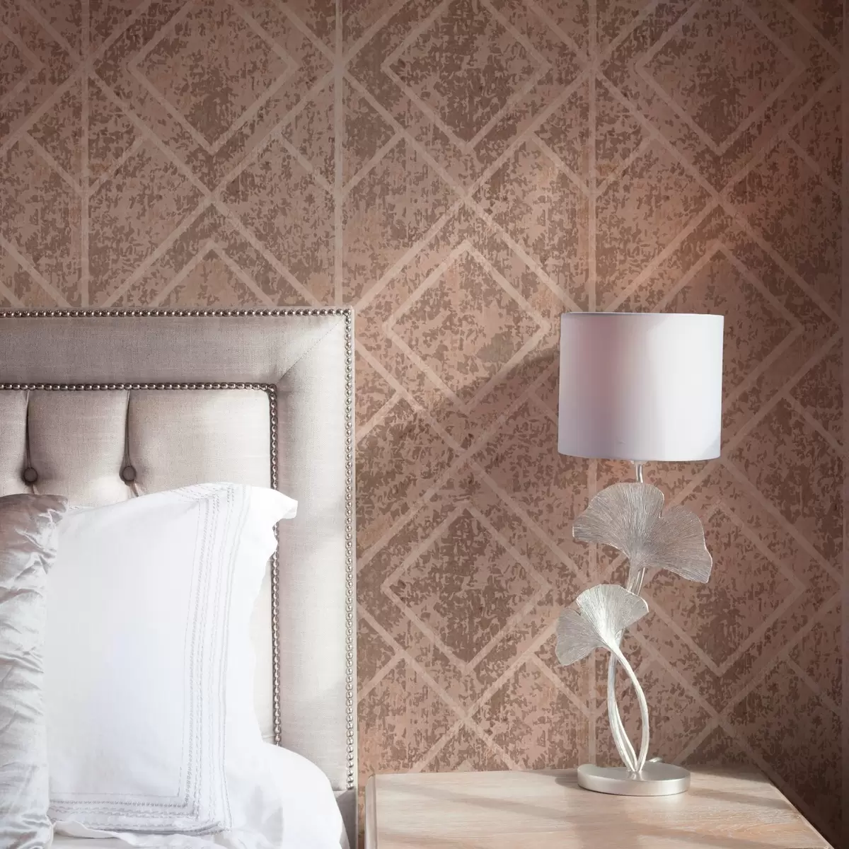 Tapeet Geomeetrilised rombid tekstuurilisel taustal a00141