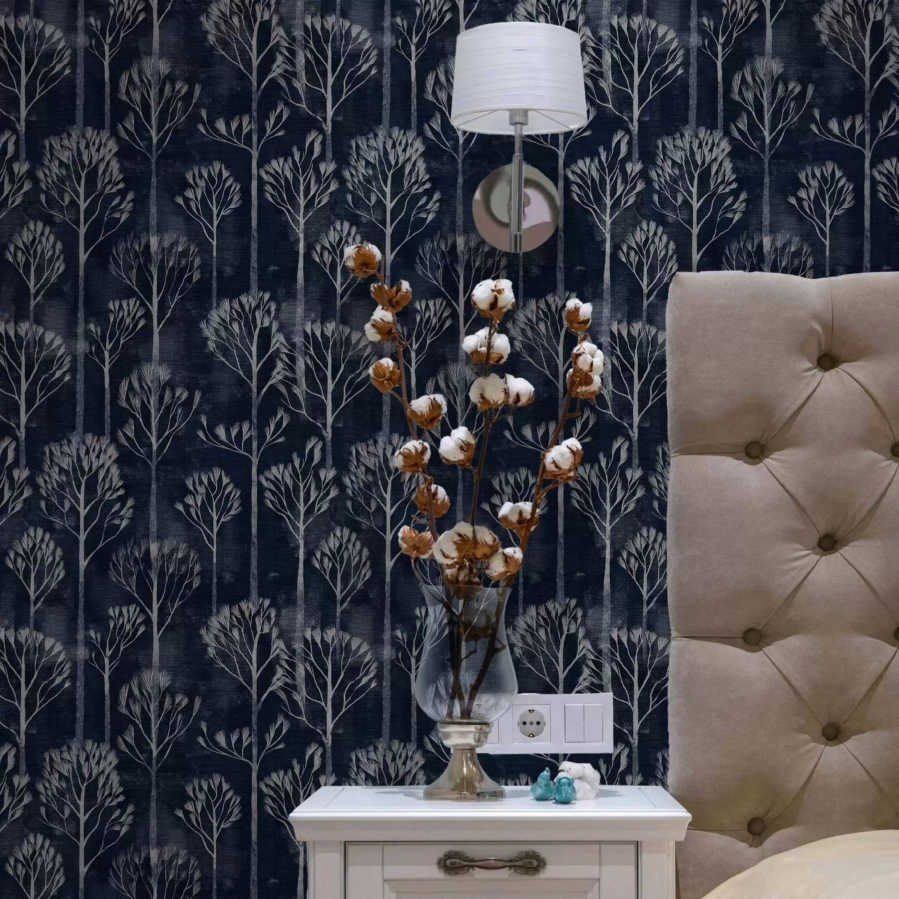 Fototapeedid Skandinaavia stiilis valgete puudega botaanika a00148