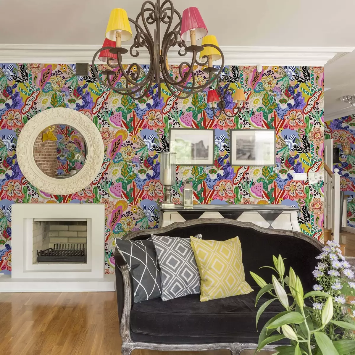 Tapeet Abstraktne lilleprindi pop art stiilis a00167