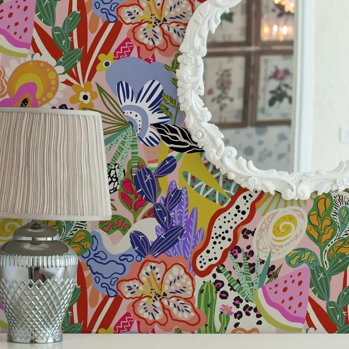 Tapeet Abstraktne lilleprindi pop art stiilis a00167