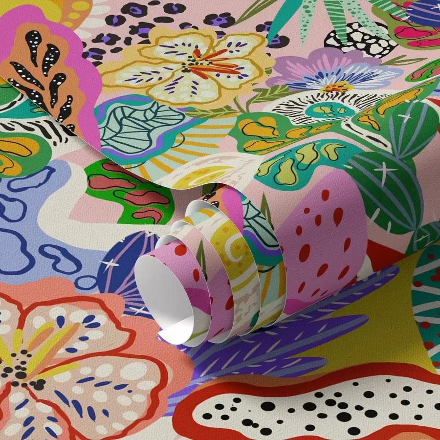 Fototapeedid Abstraktne lilleprindi pop art stiilis a00167