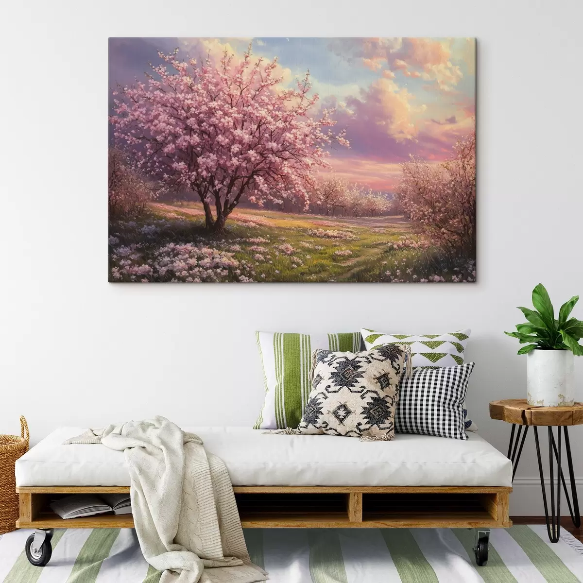 Pilt Õitsevad roosad puud s44324