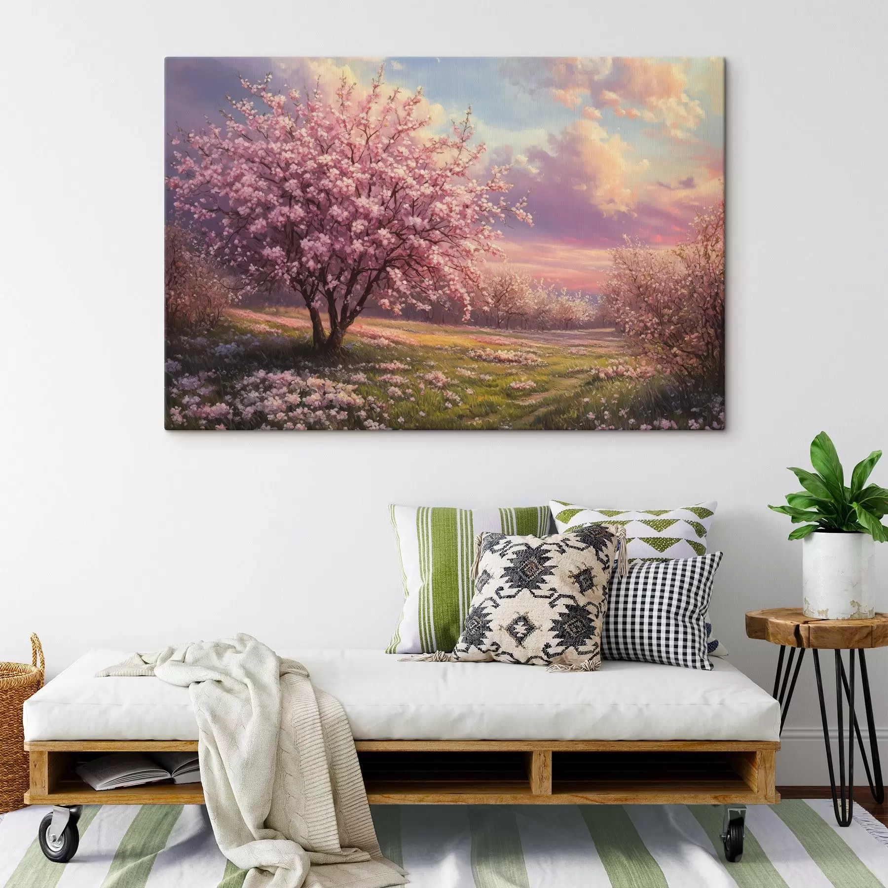 Pilt Õitsevad roosad puud s44324