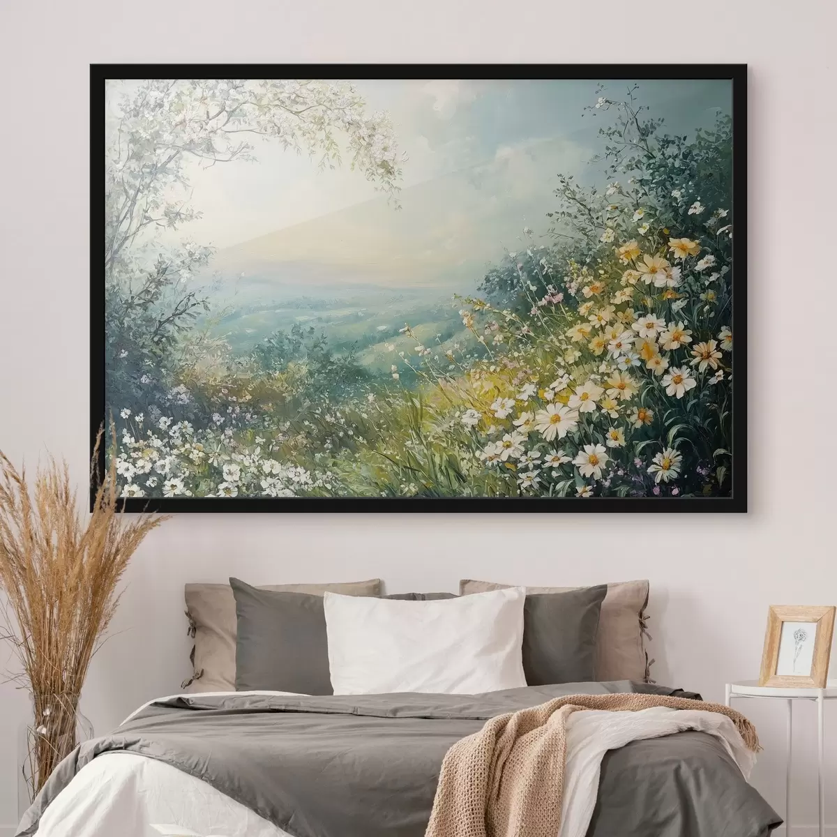 Plakat Õitsvad põllud mägedes f44325