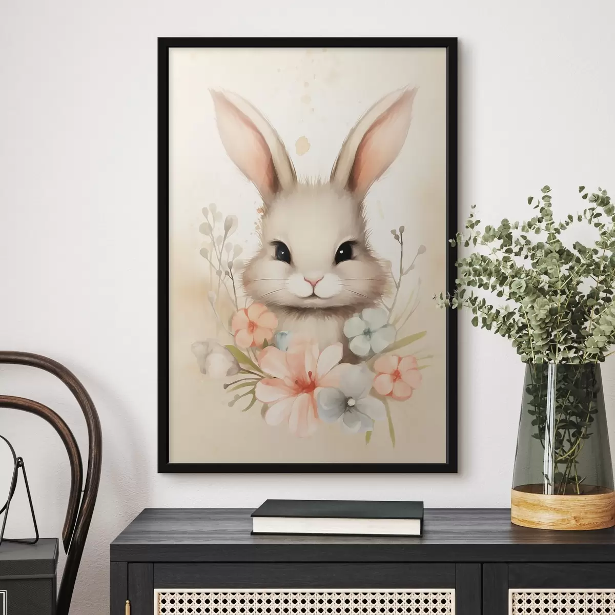 Plakat Püsanka õrnal sinisel taustal f44385