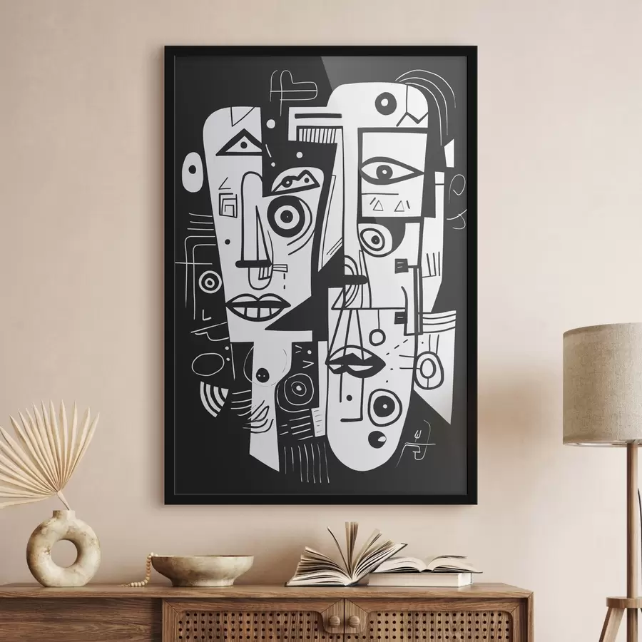 Fototapeedid Abstraktne nägu f44275