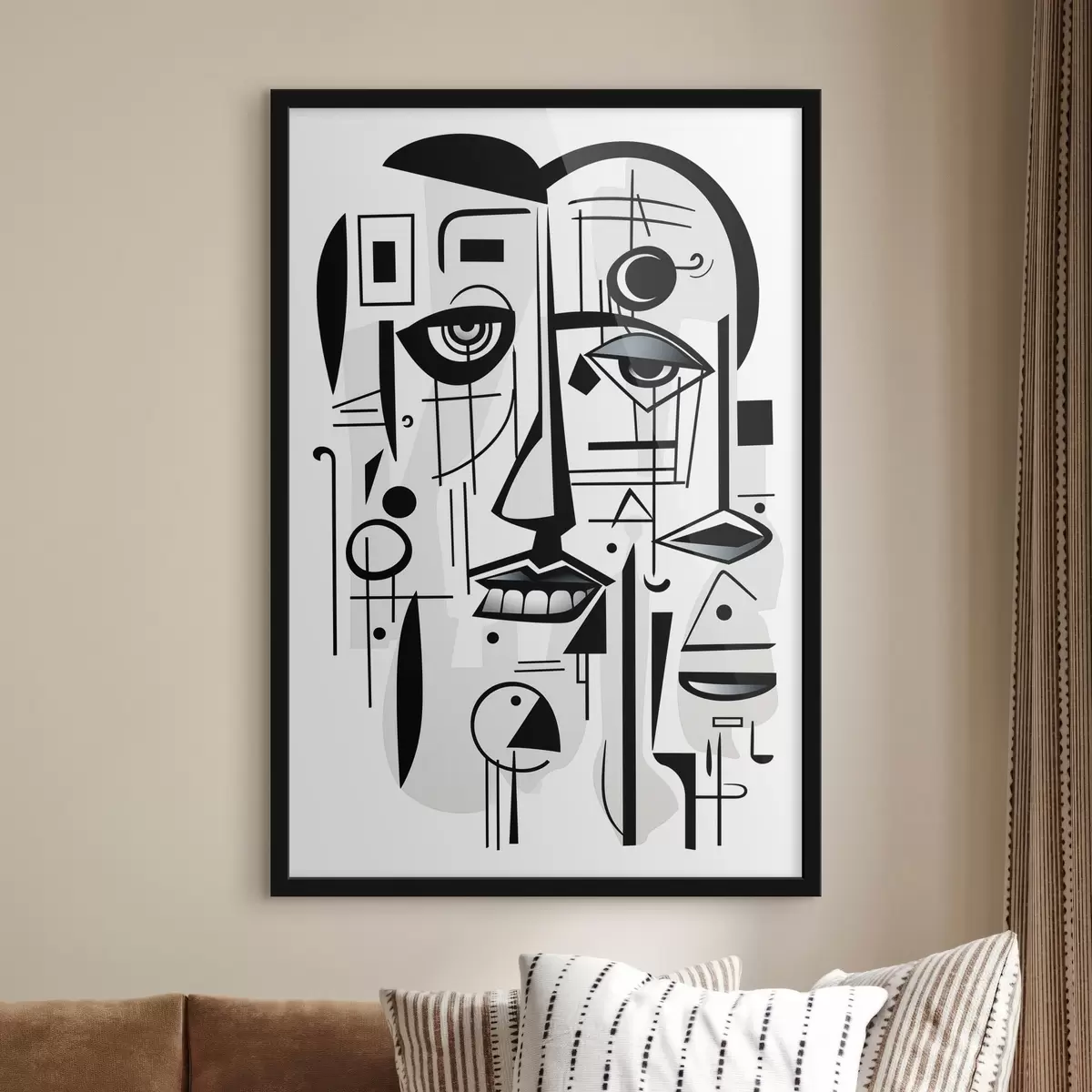 Plakat Abstraktne nägu f44276