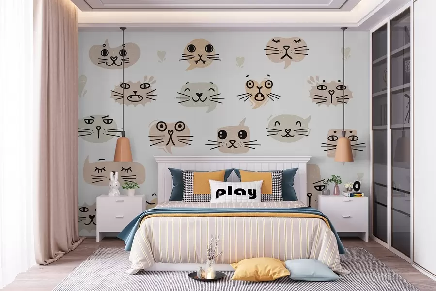 Fototapeedid Kassi näod w03951