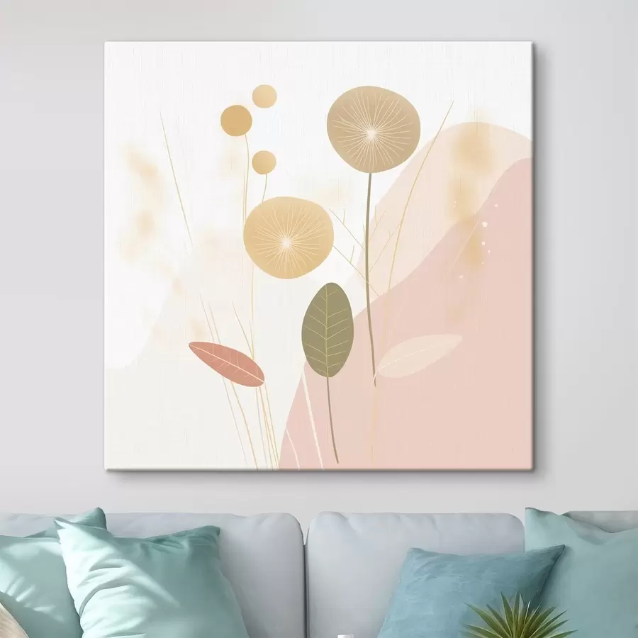 Pilt Abstraktsed lilled pastelsetes toonides s44344