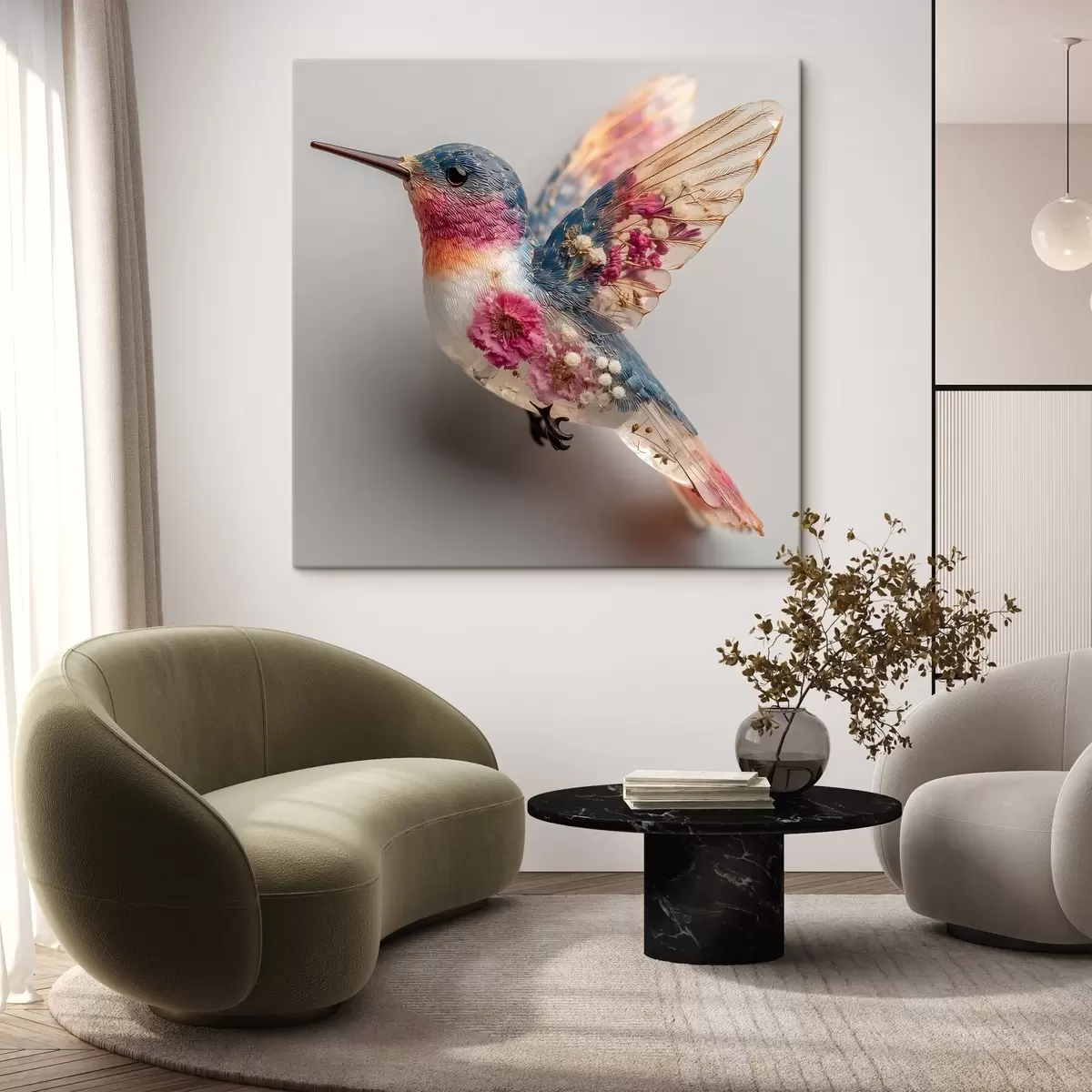 Pilt Kristalliline kergus koos lillelise südamega s44353