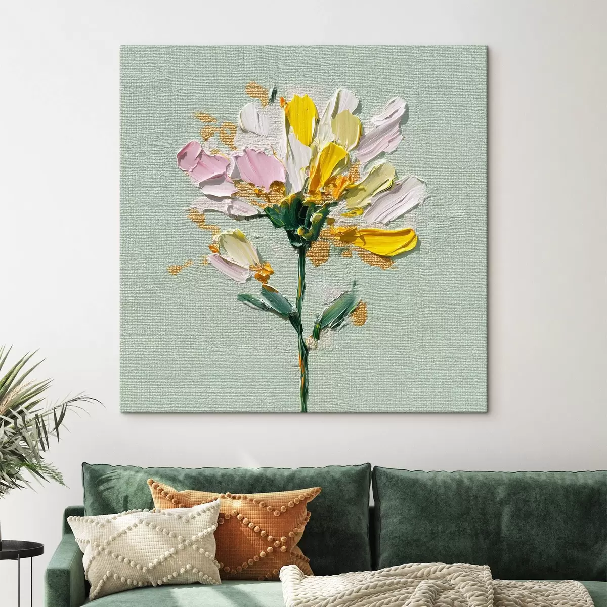 Pilt Päikeseline kimp piparmündi taustal s44354