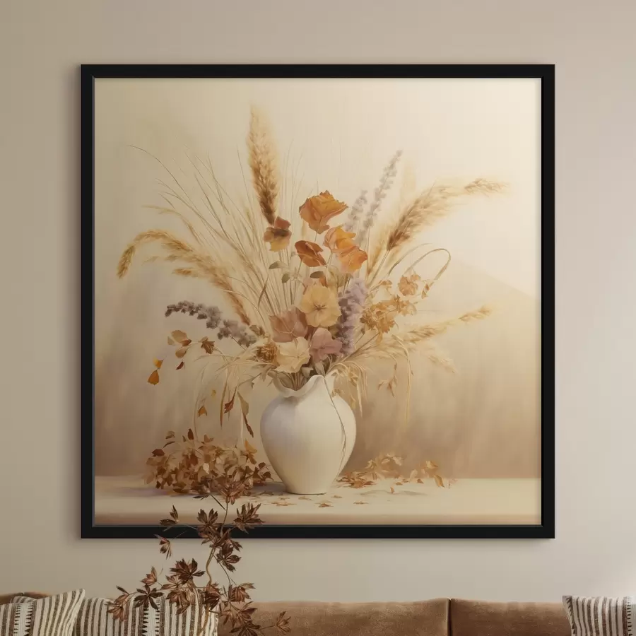 Fototapeedid Kuivatatud lillede pastelsümfoonia f44336