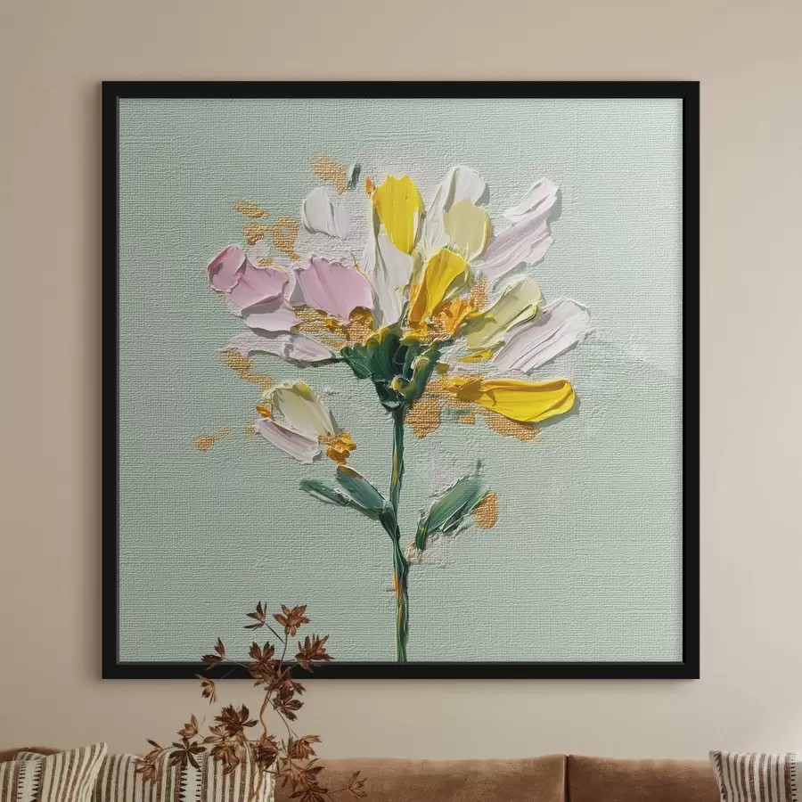 Fototapeedid Päikeseline kimp piparmündi taustal f44354