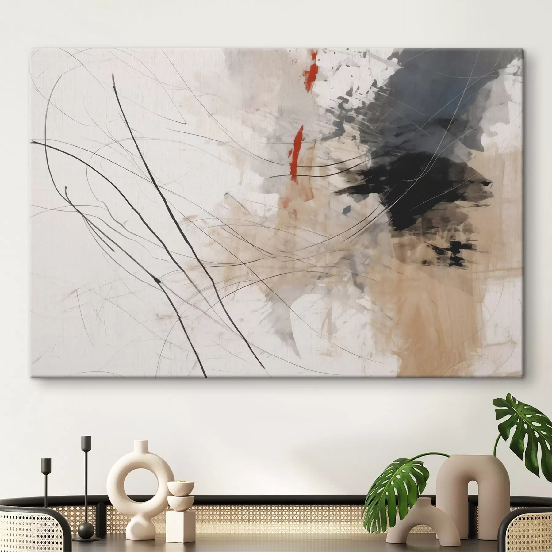 Fototapeedid Täppide, joonte abstraktsioon s44418