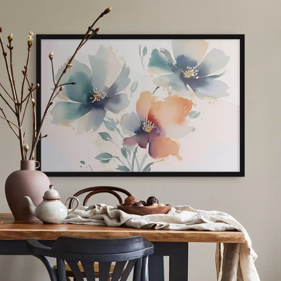 Fototapeedid Lilled imitatsioon akvarell f44424