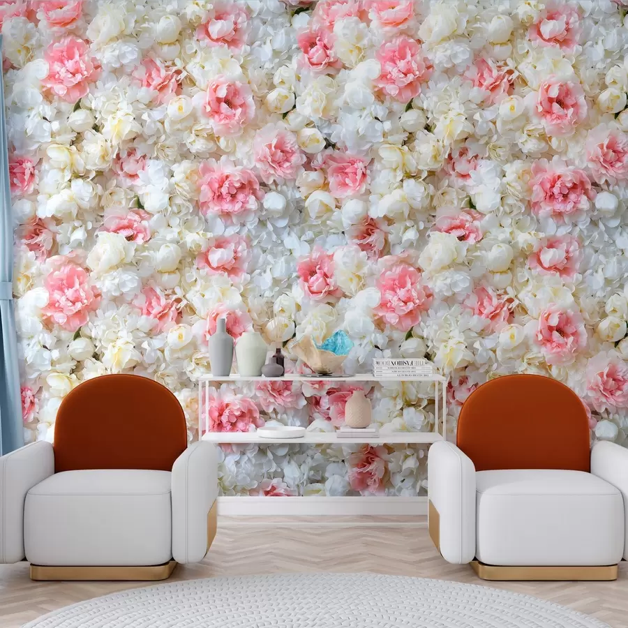 Fototapeedid õitsev pioneeride sein w03963