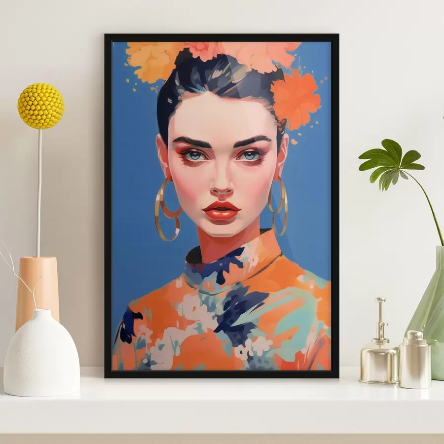 Fototapeedid Portree koos kõrvarõngastega f44500