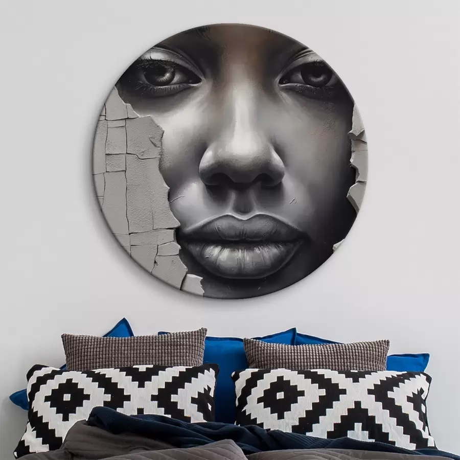 Pilt Nägu seina pragudes r44495