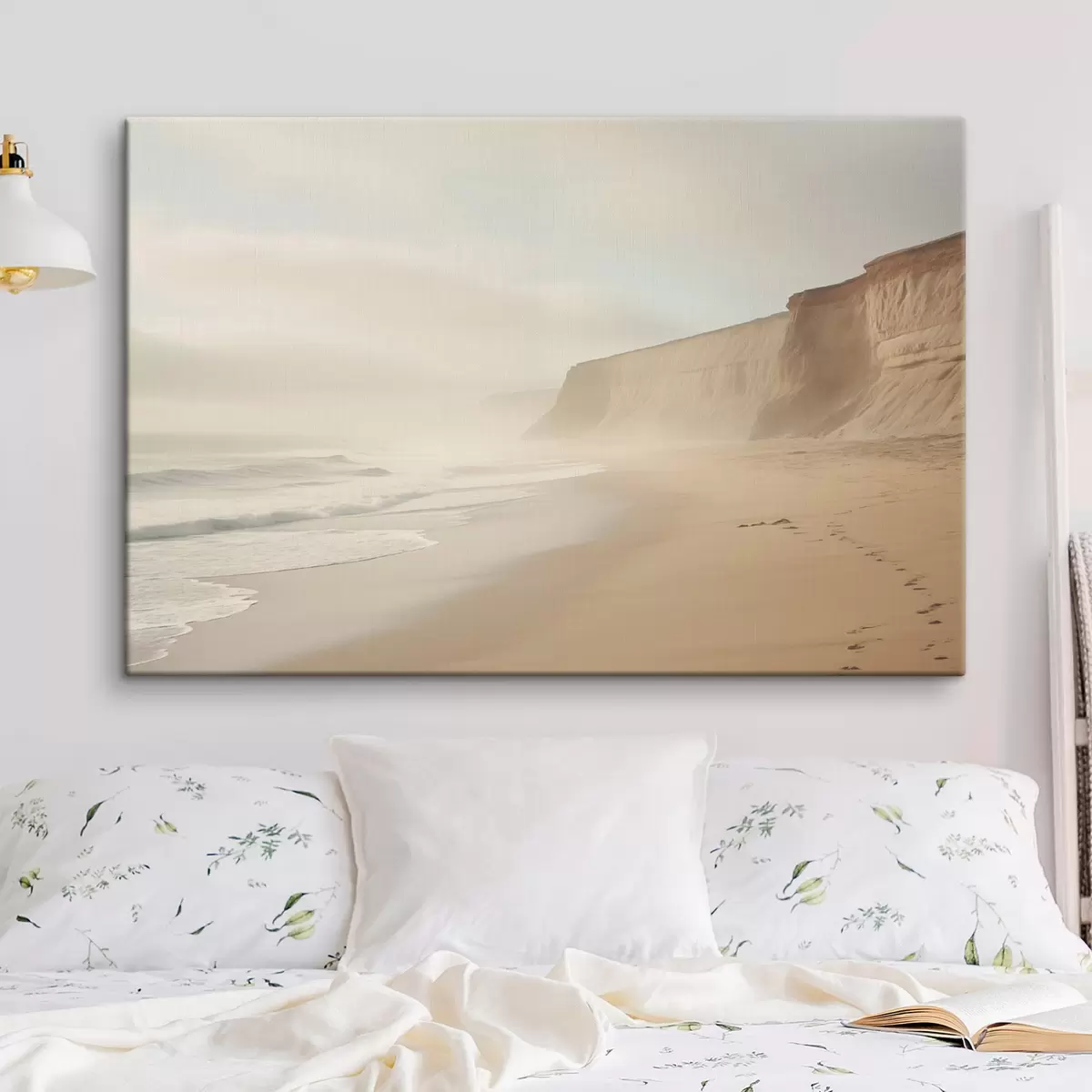 Pilt Maastik liivarand koos kaljuga selgel päikesepaistelisel päeval s44391