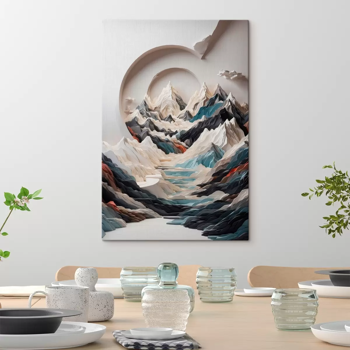 Pilt Abstraktne maal mägise piirkonna kohta s44427