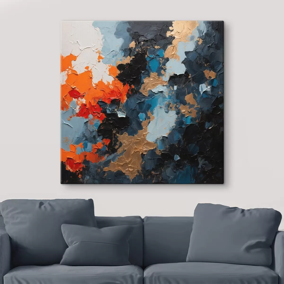 Pilt Abstraktne mitmevärviline õlimaal s44431