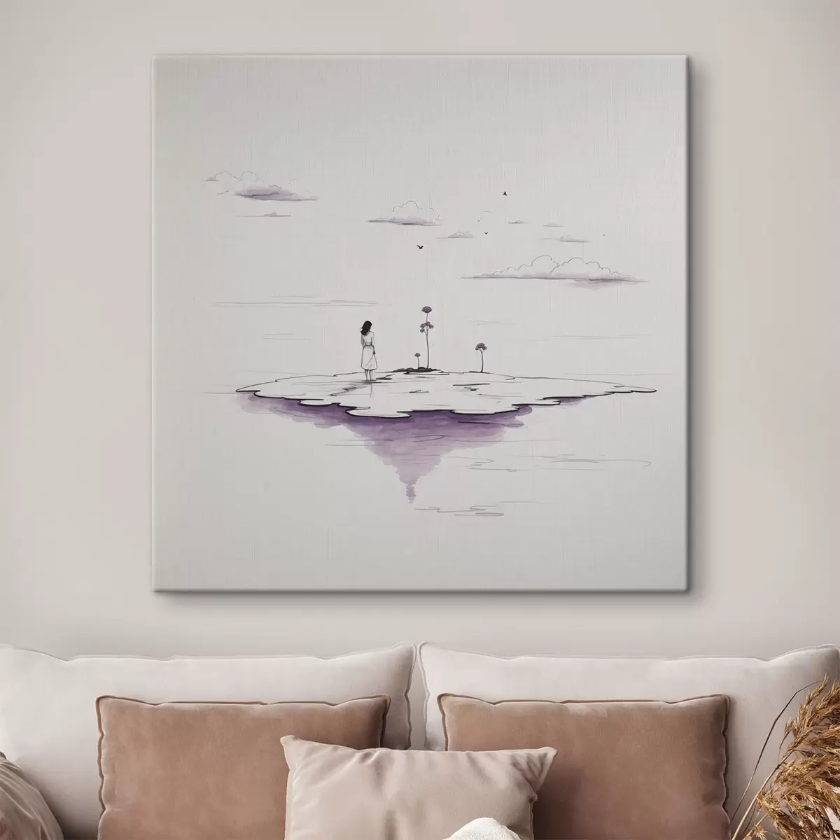 Pilt Lihtne must-valge maal s44433